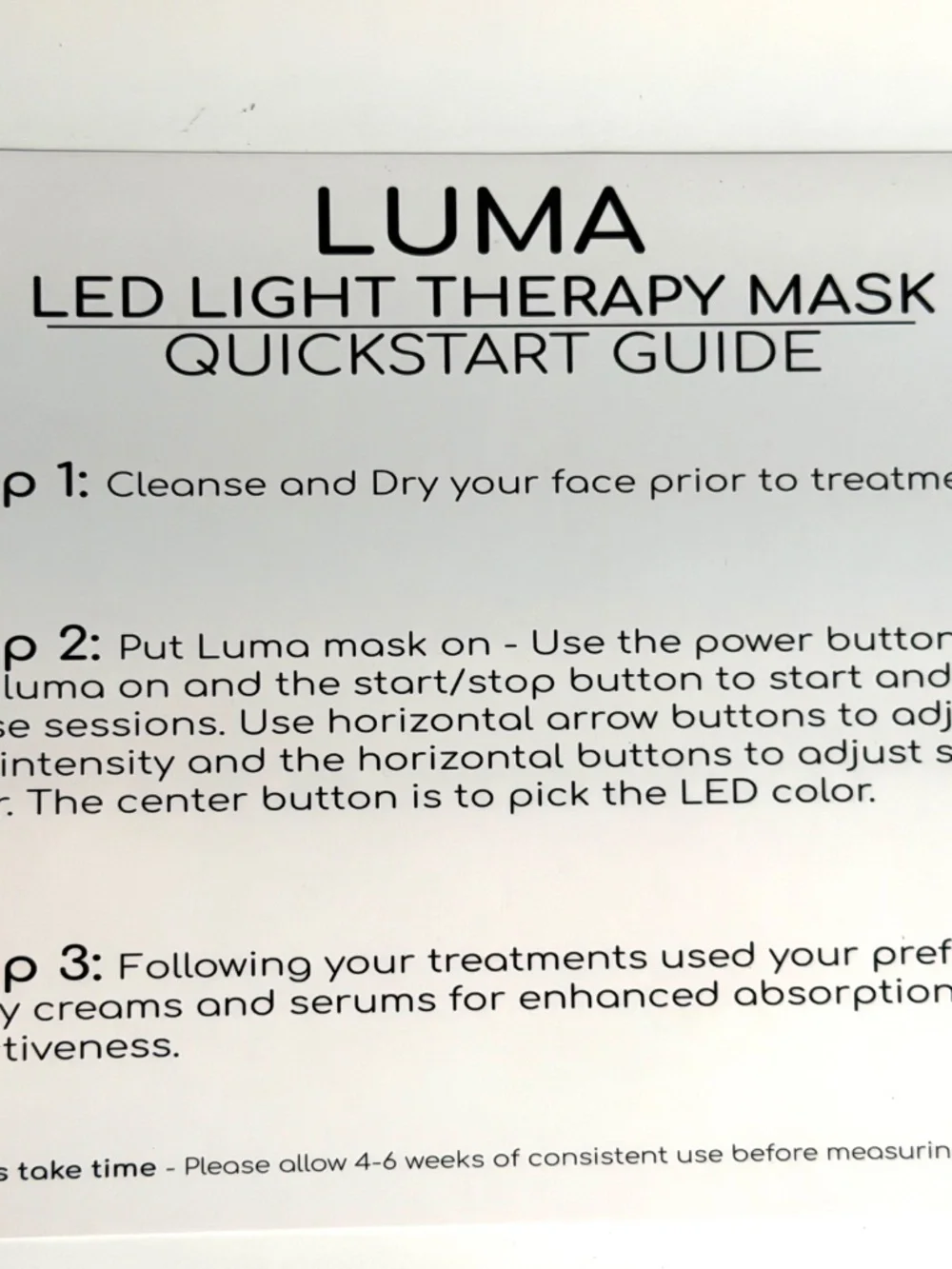 LUMA daily care led luma